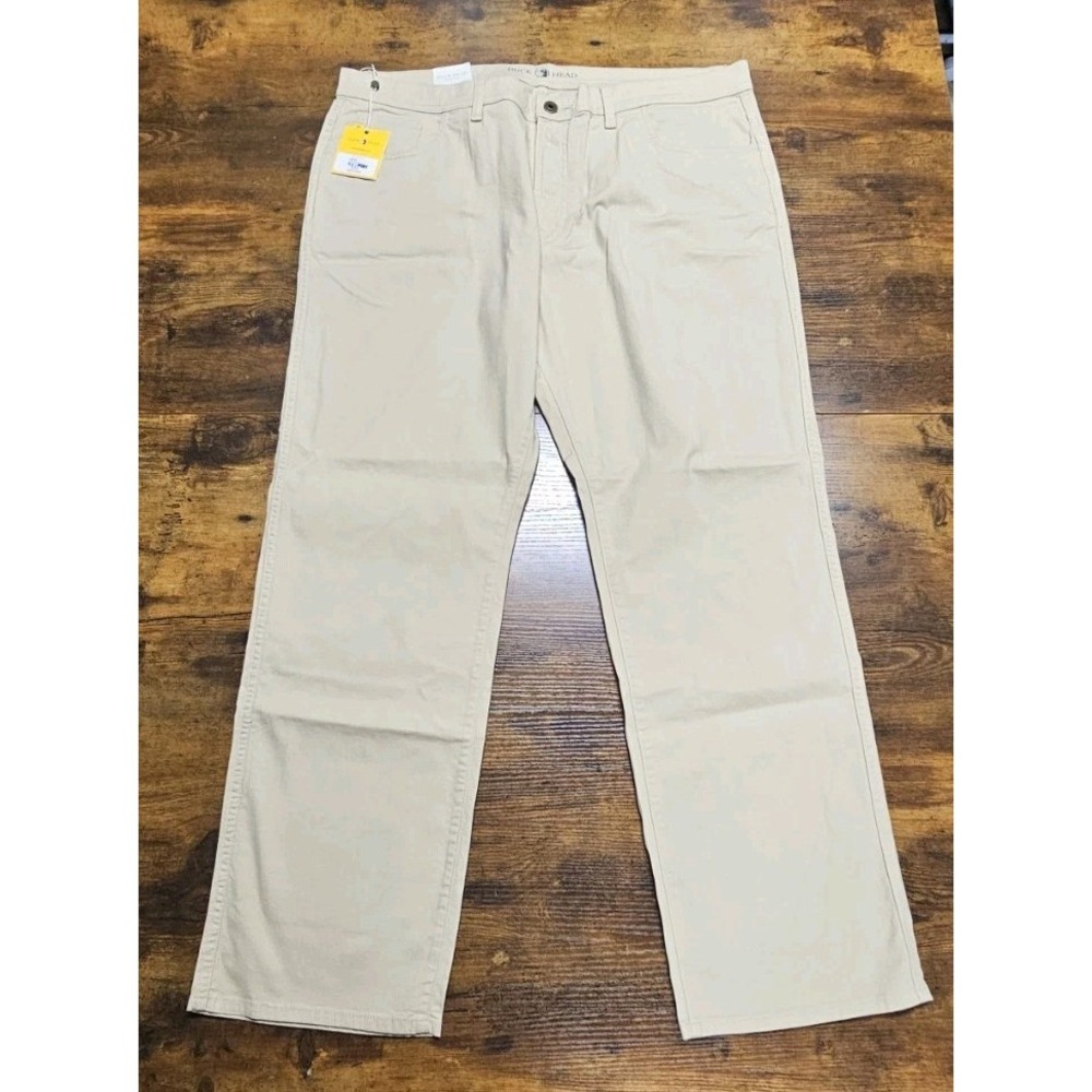 Duck Head Pinpoint Khaki Canvas Dress Casual Pant Men's 40x32 NWT